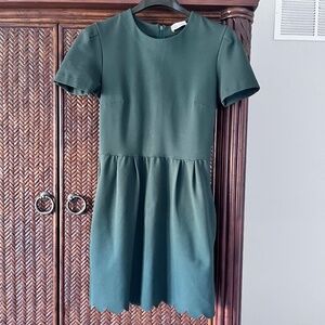 Red Valentino Scalloped Dress